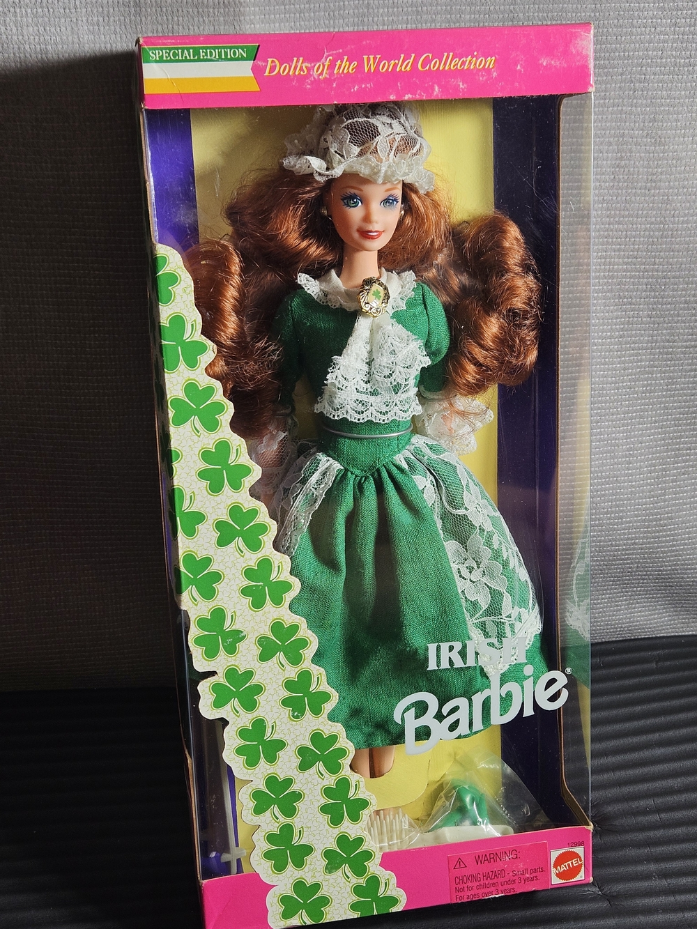 Mattel 1994 Irish Barbie Dolls of the World Collection Doll Ireland 12998 Red